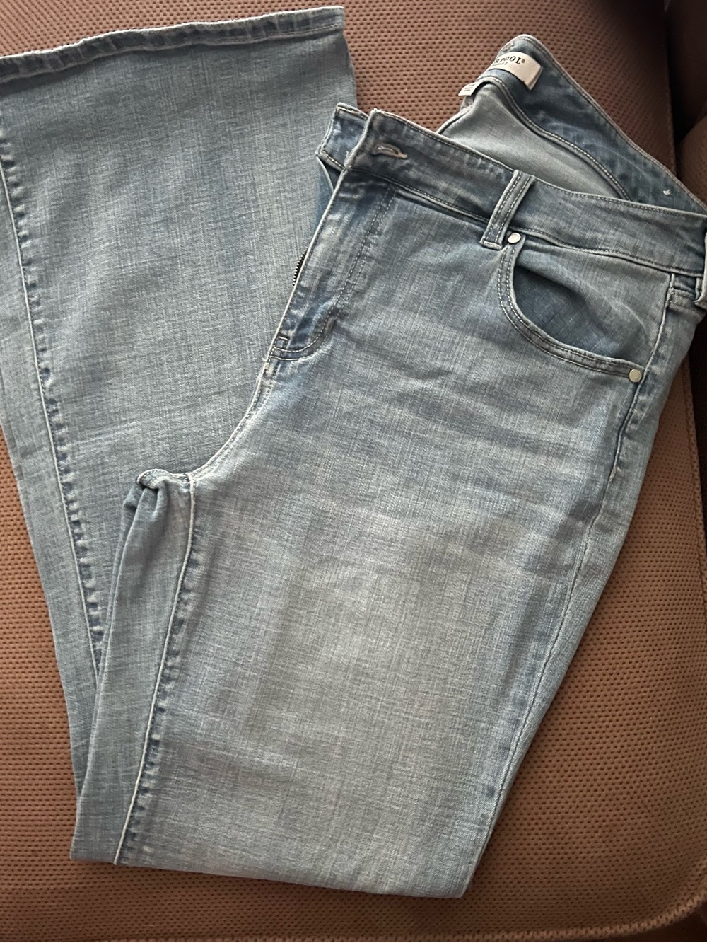Liverpool Light Wash Wide Leg Jeans